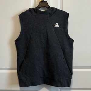 Reebok women Sleeveless Hoodie - Dark Gray